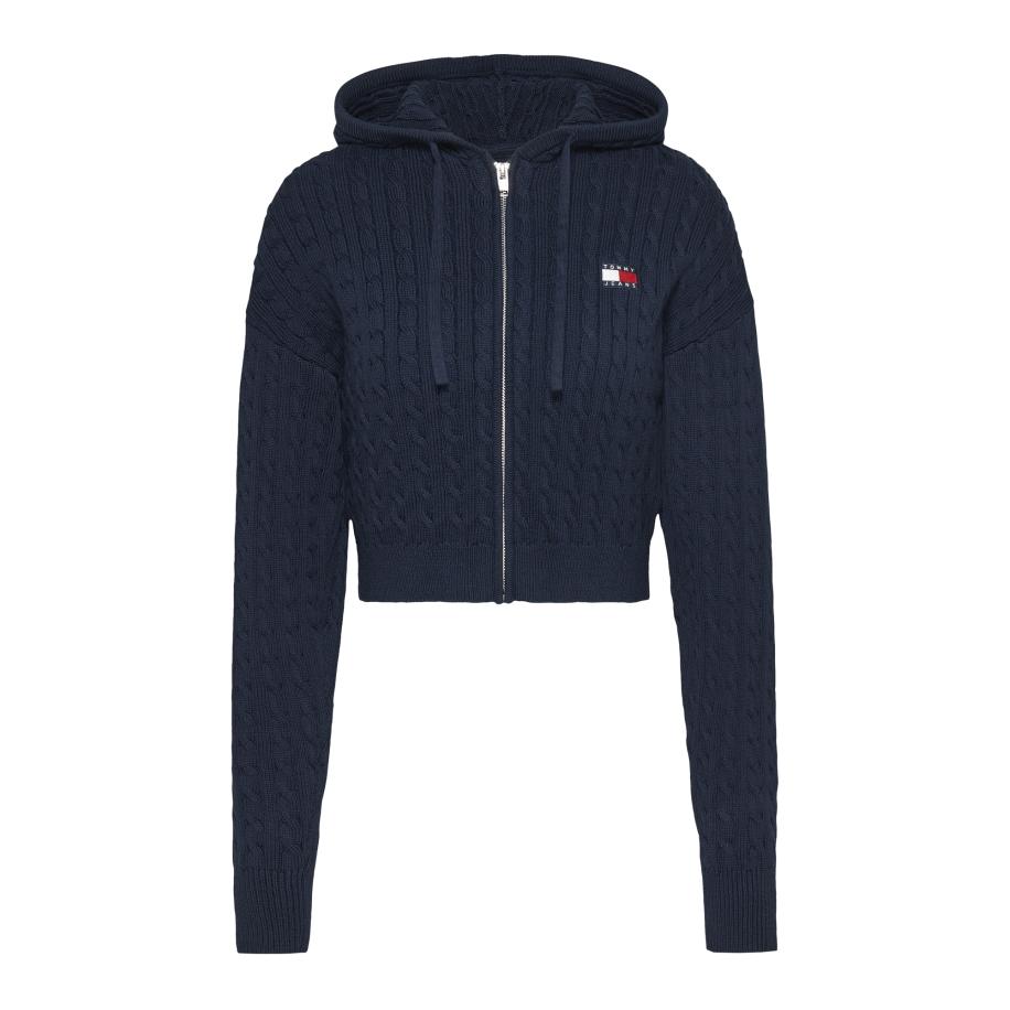 Tommy Jeans Tommy Jeans Gebreid vest navy / bloedrood / wit -