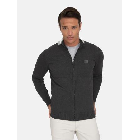 Jacey Quinn Jacey Quinn Gebreid vest antraciet