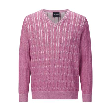 BABISTA Trui V-halsroze, Breipatroon