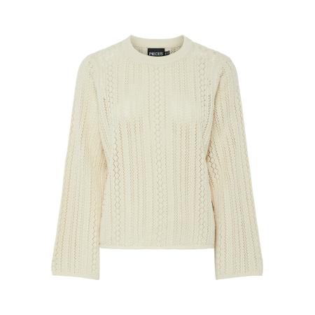 PIECES Trui PCNUKA crème