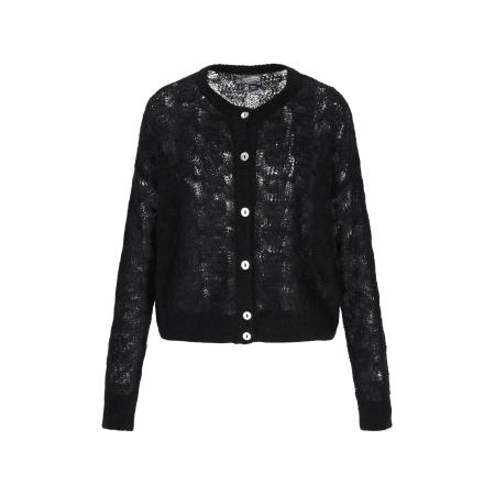 DreiMaster DreiMaster Vintage Gebreid vest Vintage zwart