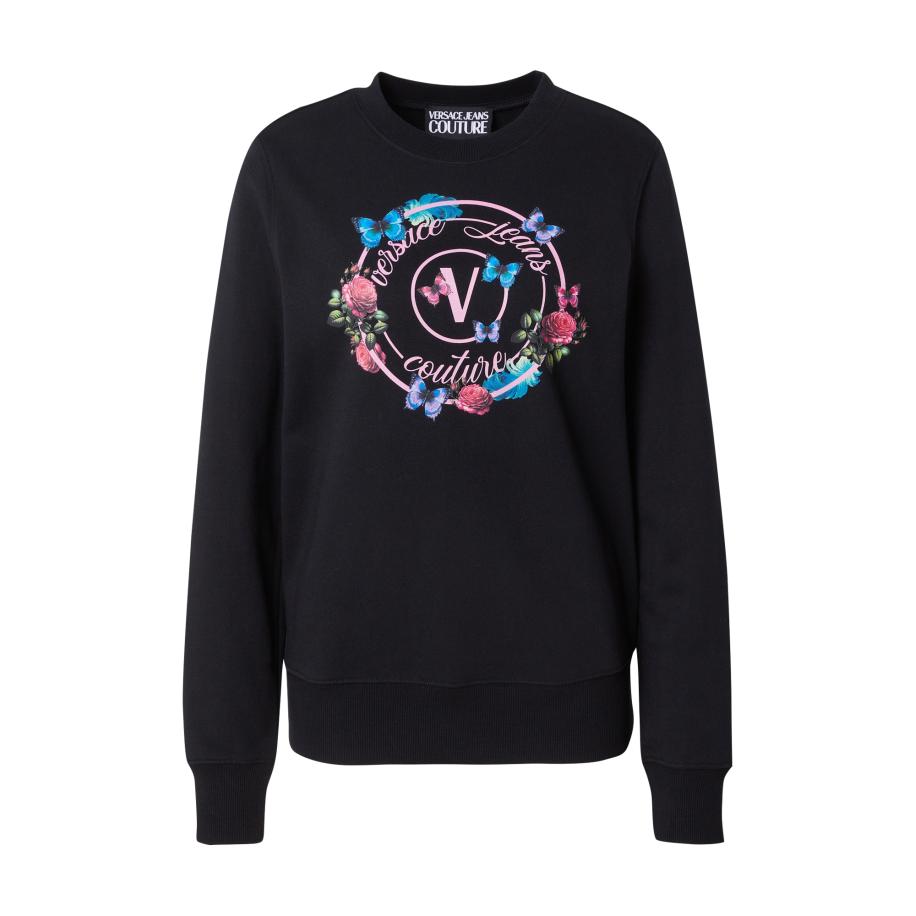 Versace Versace Jeans Couture Sweatshirt azuur / rosa / magenta / zwart -