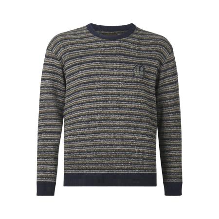 Jan Vanderstorm Trui ronde halsdonkerblauw, Motief