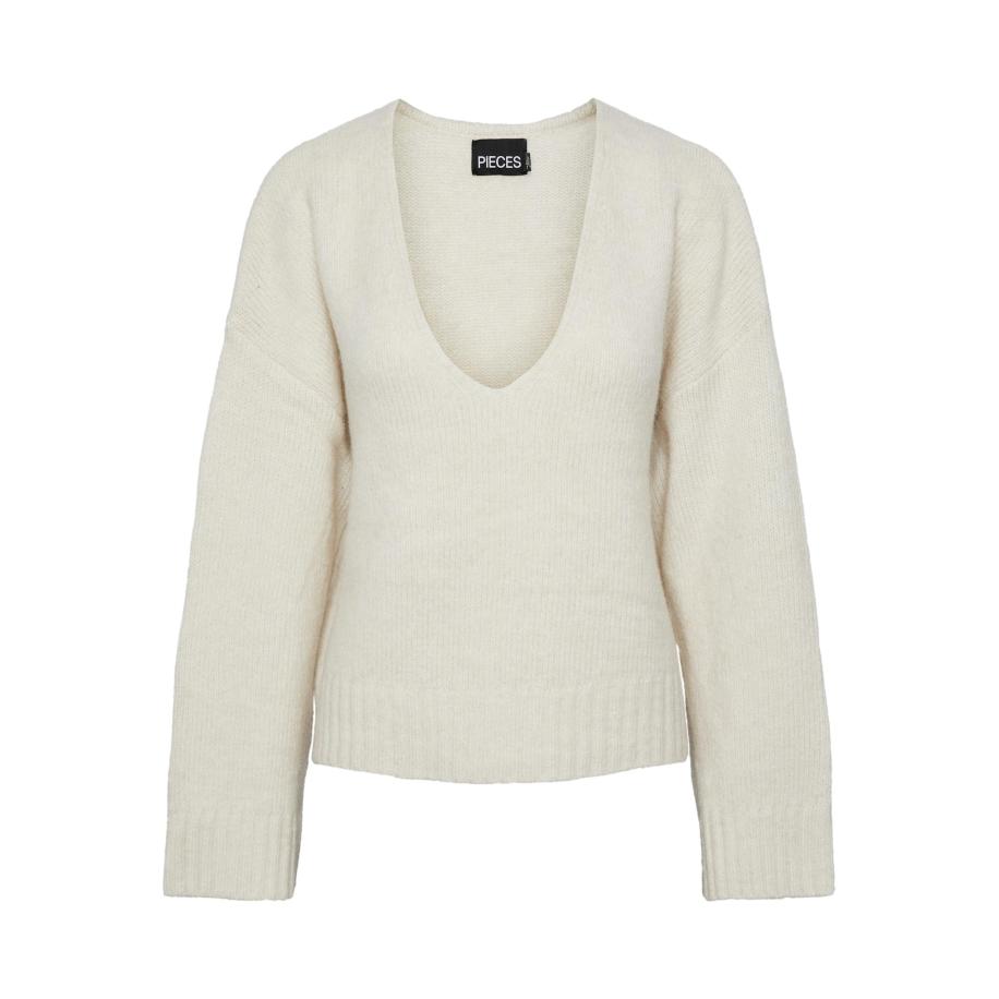 Pieces PIECES Trui NANCY crème -