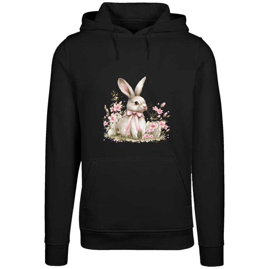 F4NT4STIC F4NT4STIC Sweatshirt Niedlicher Osterhase mit Blumen gemengde kleuren / zwart -