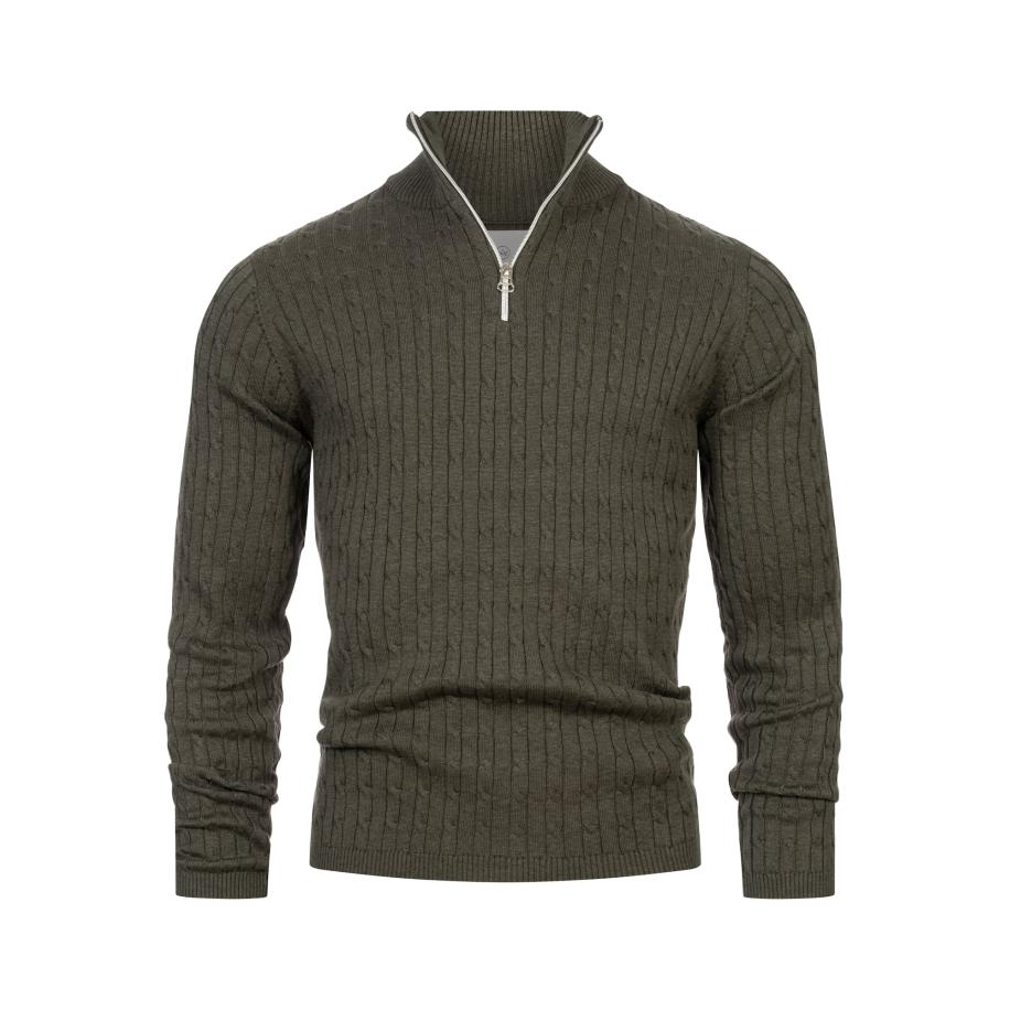 Kronstadt Kronstadt Trui Cable kaki -