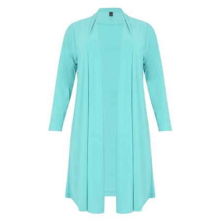 Yoek YOEK Gebreid vest Dolce turquoise