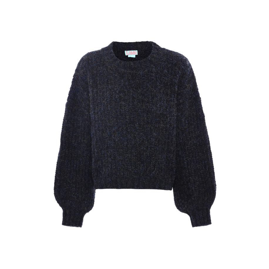 Libbi Libbi Trui blauw / zwart gemêleerd -