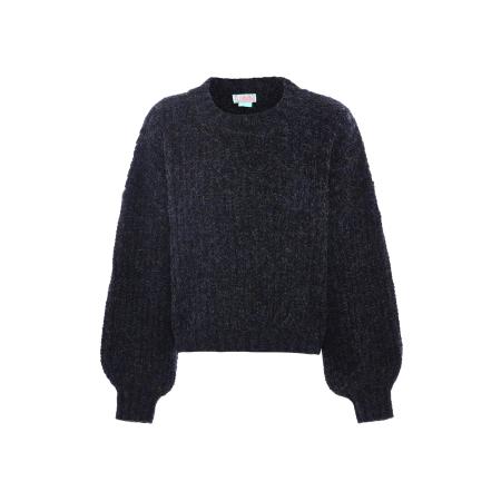 Libbi Trui blauw / zwart gemêleerd