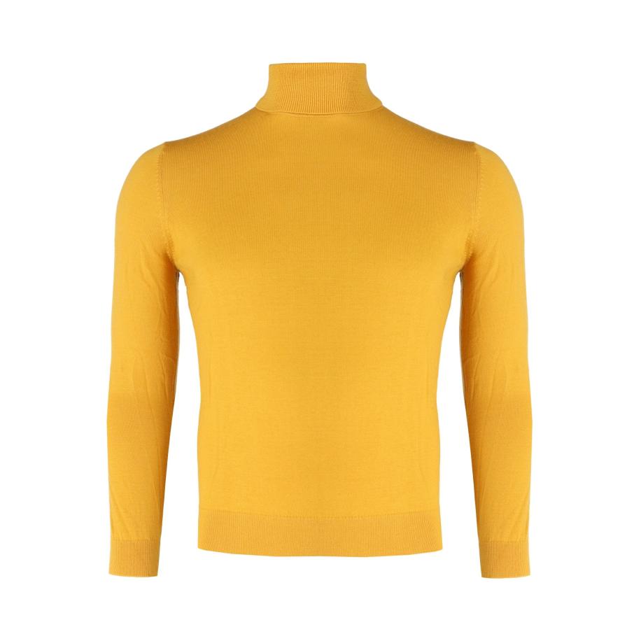 Marvelis Casual Trui Coltrui anijs, Effen Geel