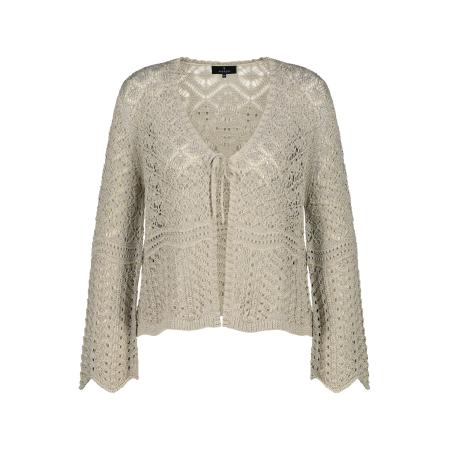 Monari monari Gebreid vest beige