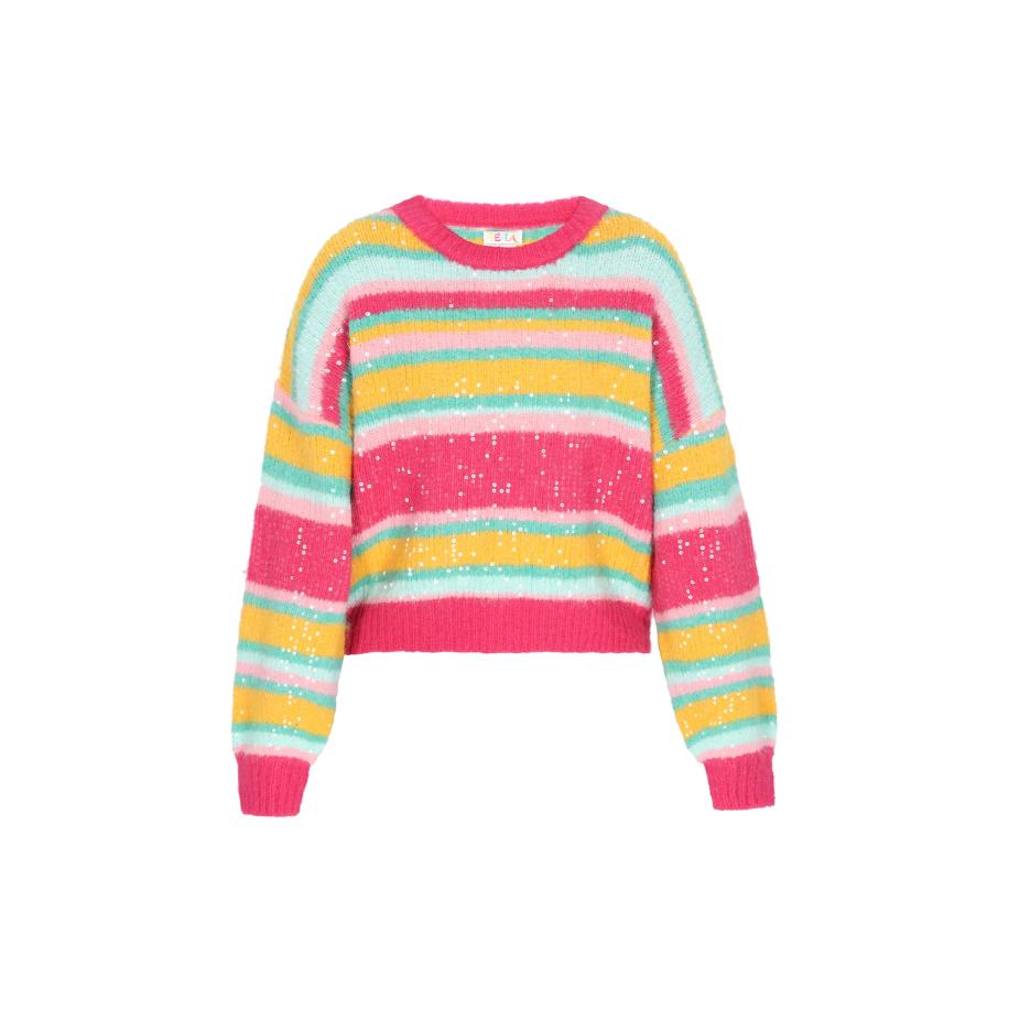 IZIA IZIA Trui geel / groen / mintgroen / pink -
