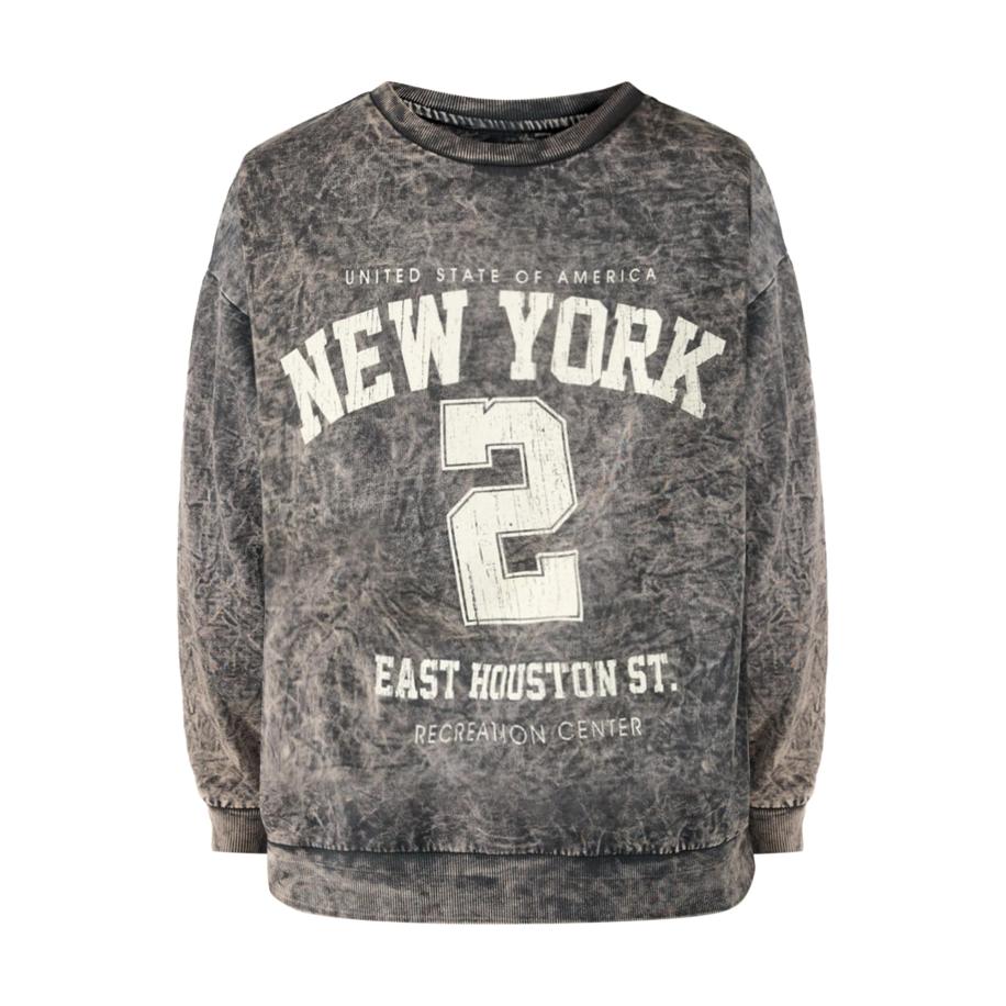 No Matter What No Matter What Sweatshirt antraciet / wit -