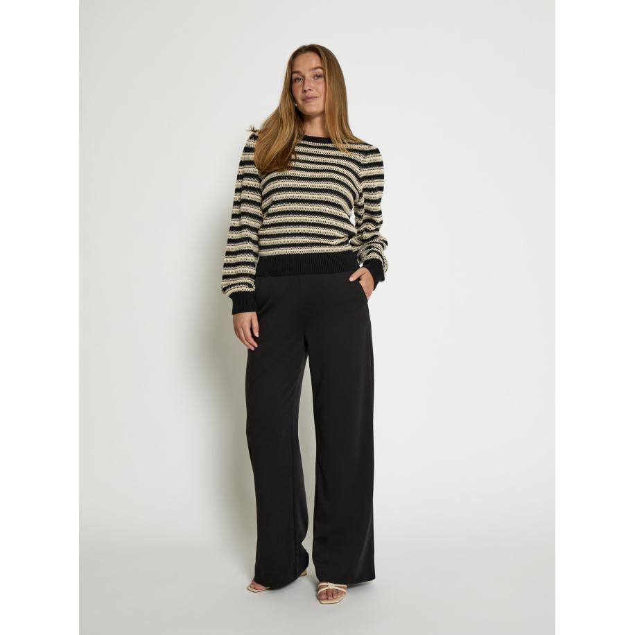 Minus minus Trui Sofie crème / zwart -