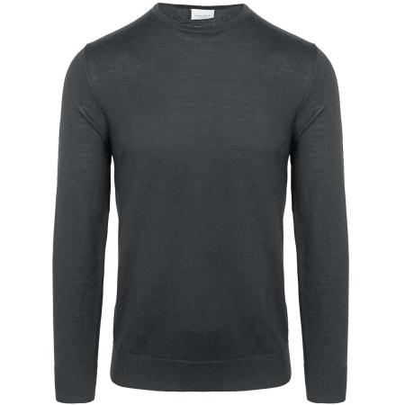 Profuomo Pullover Merinowol Antraciet