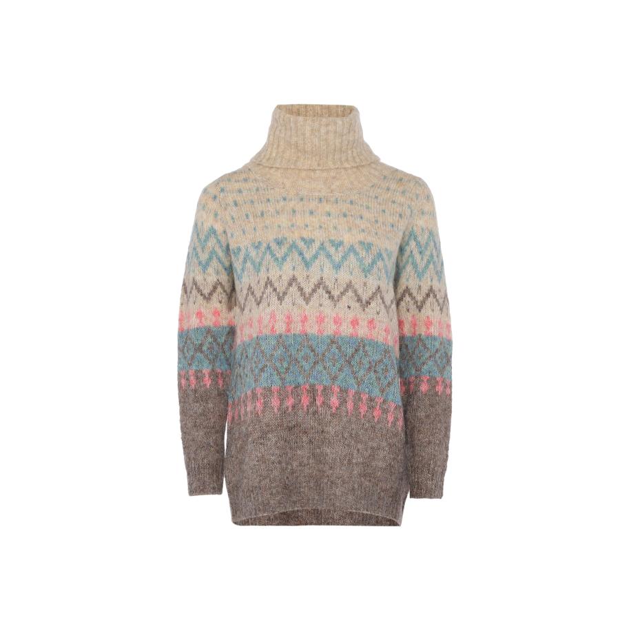 Jalene Jalene Trui blauw / bruin / cappuccino / pink -