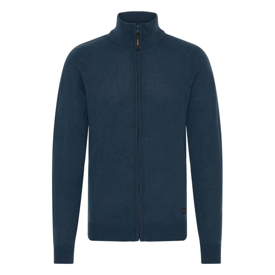 Solid !Solid Gebreid vest SDBABAL blauw -