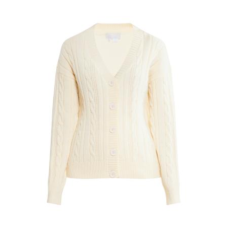 RISA RISA Gebreid vest Teylon crème