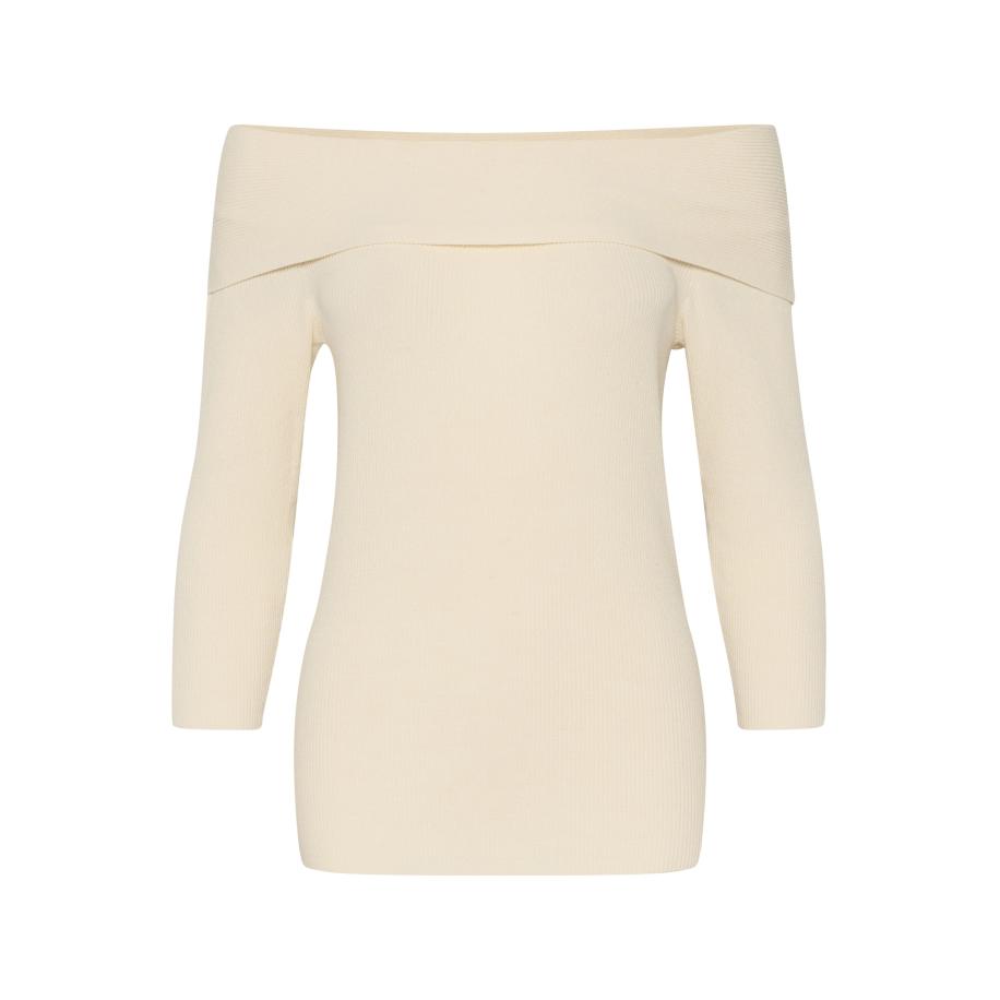 Soaked in Luxury SOAKED IN LUXURY Trui Indianna eierschaal -