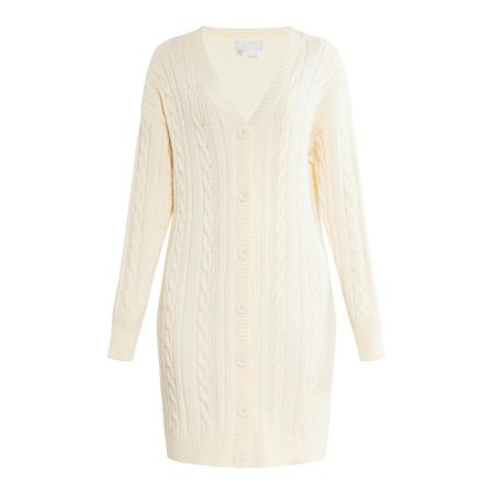 RISA RISA Gebreid vest ivoor