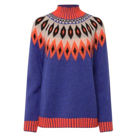 LAURASØN LAURASØN Trui violetblauw / gemengde kleuren