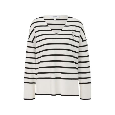 comma casual identity comma casual identity Trui zwart / wit