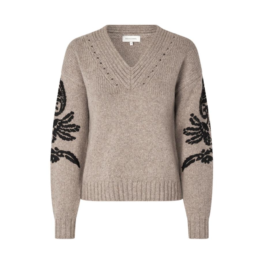 Dea Kudibal Dea Kudibal Trui Pippadea beige gemêleerd / zwart -