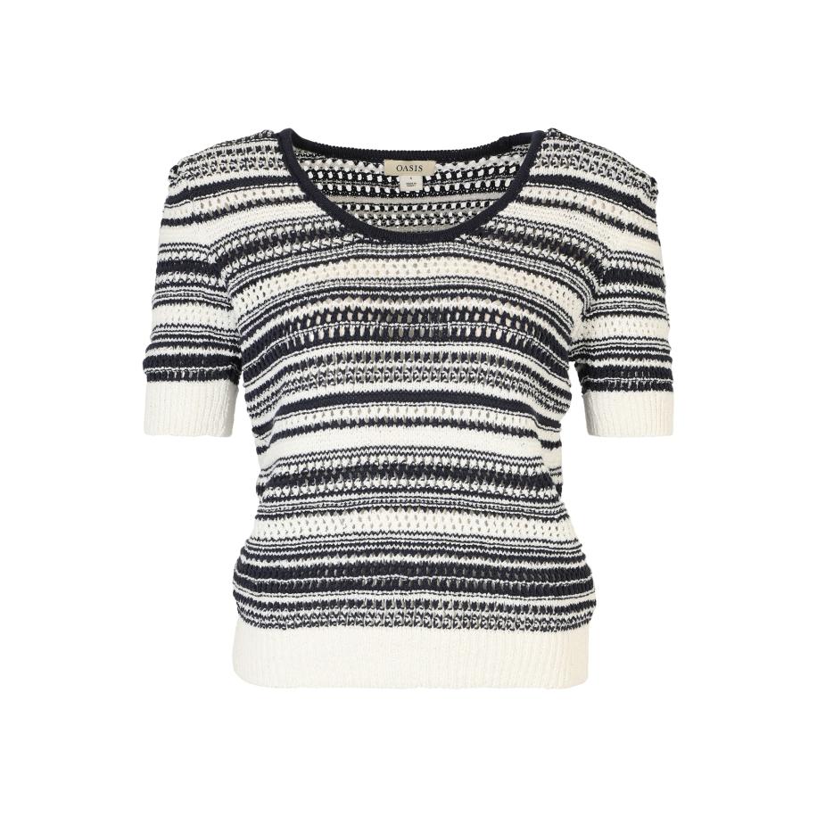 Oasis Oasis Trui navy / wit -