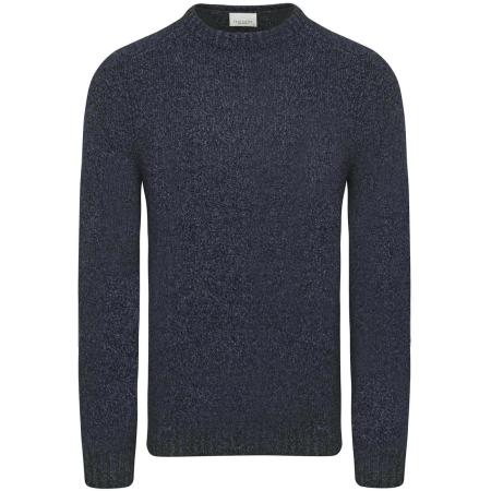 Profuomo Pullover Boiled Wool Navy