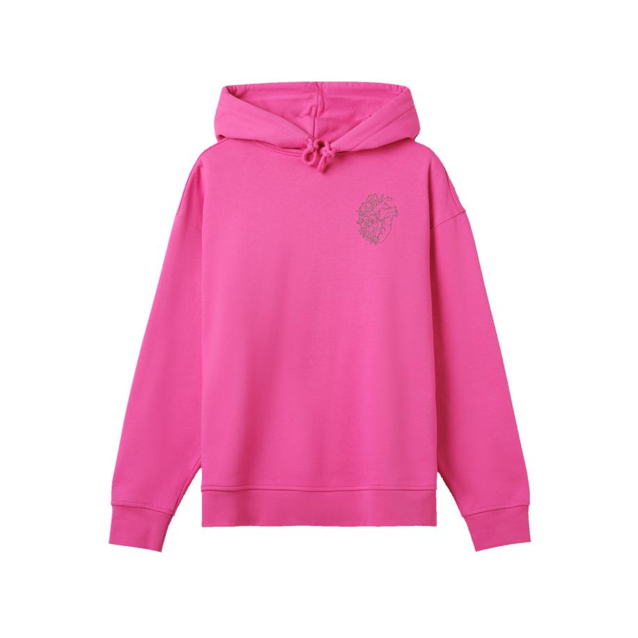 F4NT4STIC F4NT4STIC Sweatshirt Anatomic Herz bestickt pink -