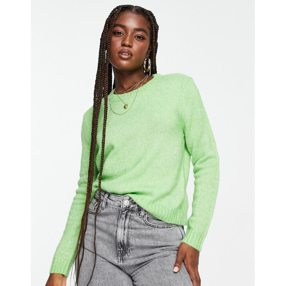 JDY Trui met ronde hals in groen Groen