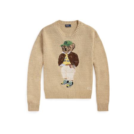 Polo Ralph Lauren Trui bruin / lichtbruin / geel / groen