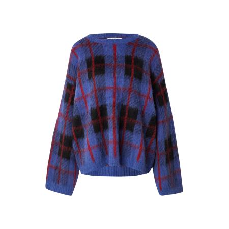 EDITED EDITED Trui Christel Wool blauw / rood