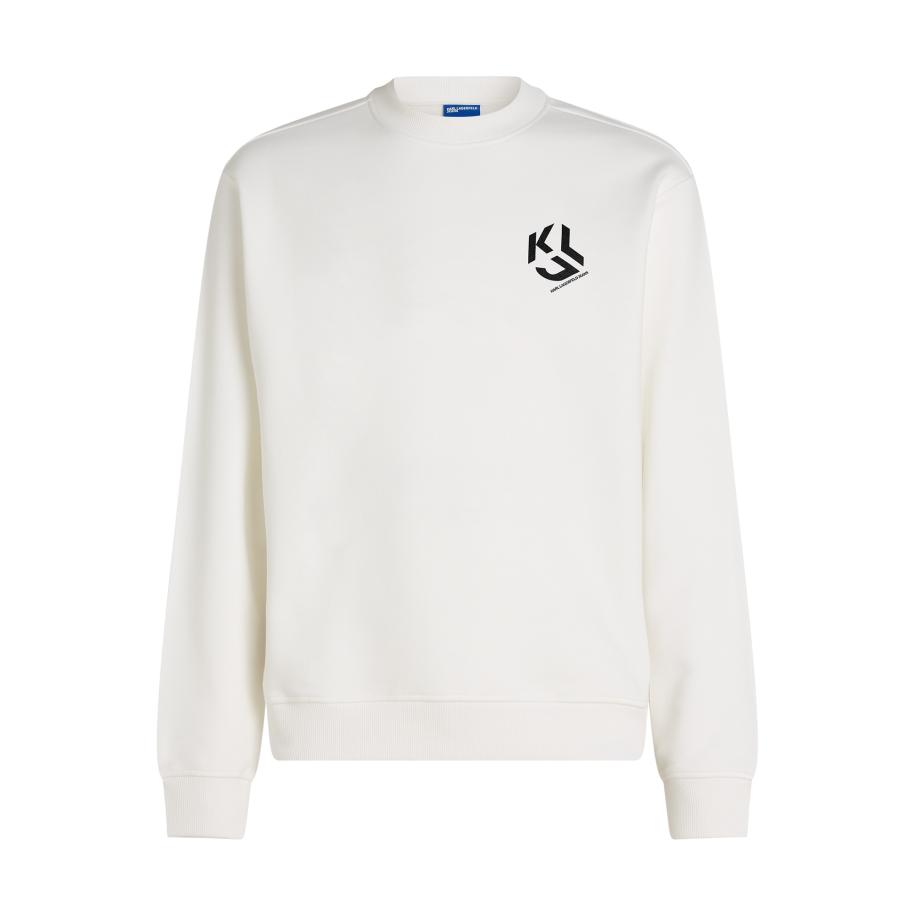 KARL LAGERFELD JEANS Sweatshirt Monogram wolwit Wit