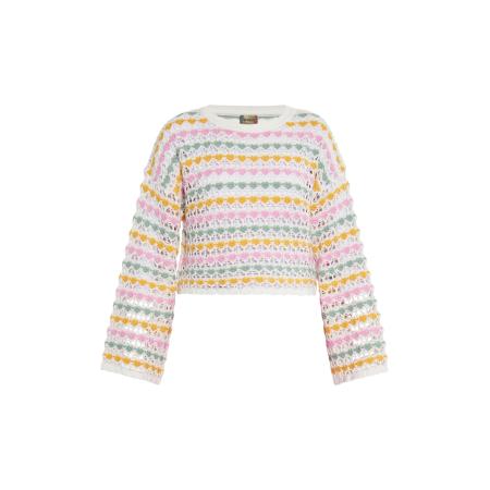 ebeeza ebeeza Trui geel / mintgroen / pink / wolwit