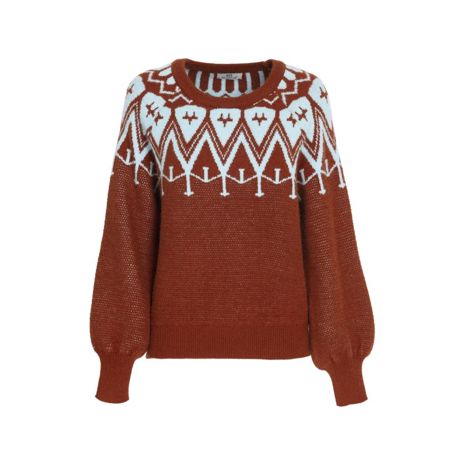 Influencer Influencer Trui karamel / wit -