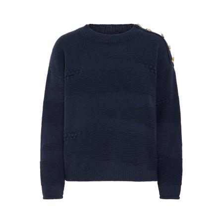 ICHI ICHI Trui IHASTRA donkerblauw