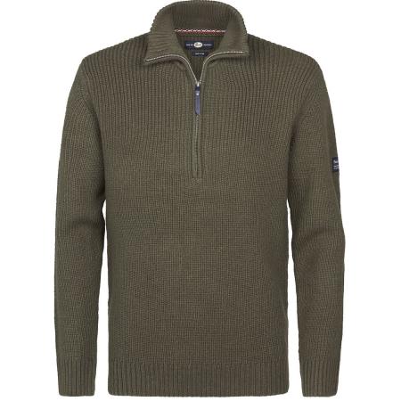 Petrol Half Zip Pullover Army Green