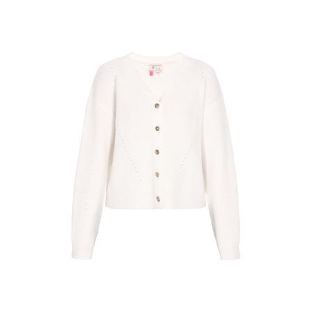 IZIA IZIA Gebreid vest offwhite