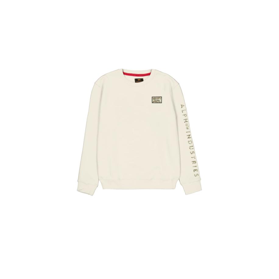 Alpha Industries ALPHA INDUSTRIES Sweatshirt ecru / kaki / olijfgroen -