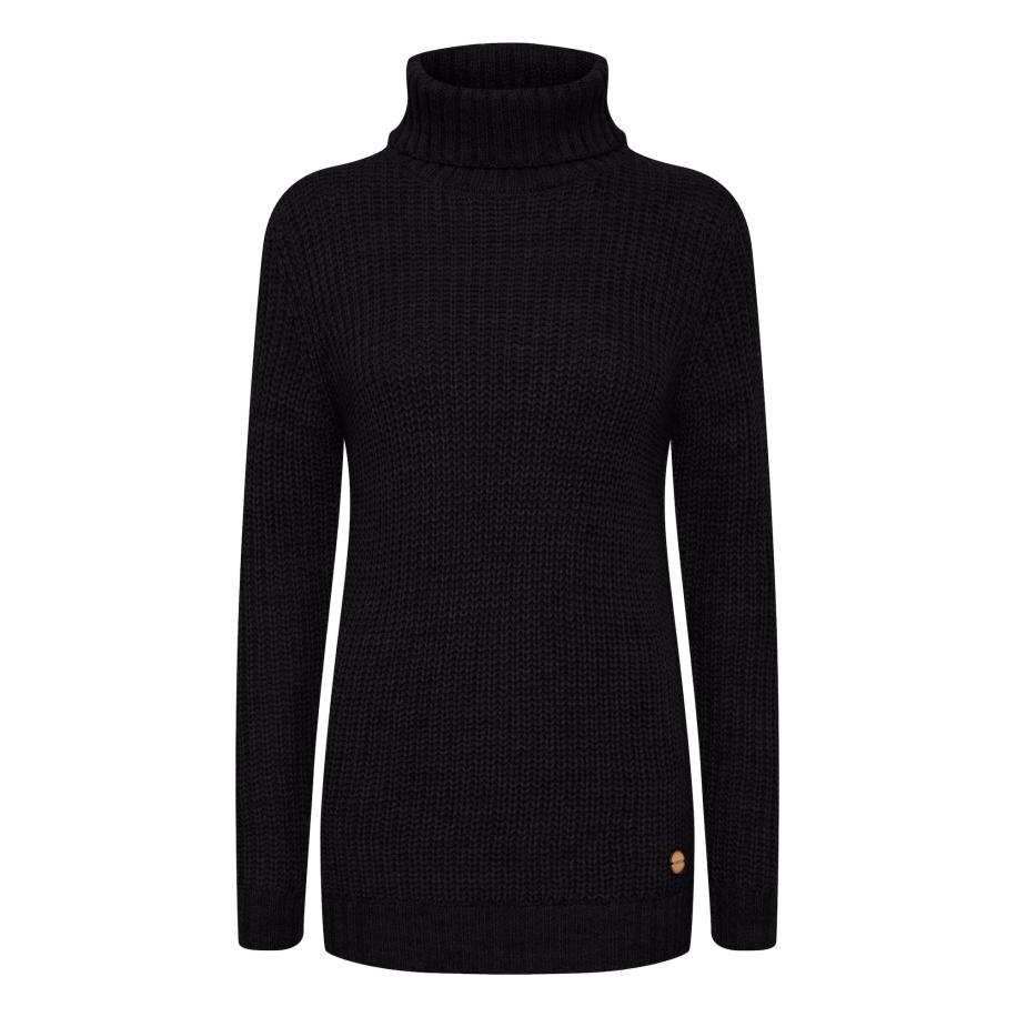 Oxmo Trui Nanna bruin / zwart Zwart