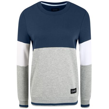 Oxmo Sweatshirt Omaya blauw / grijs / wit