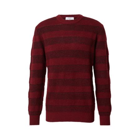 DAN FOX APPAREL DAN FOX APPAREL Trui Joost bordeaux / zwart