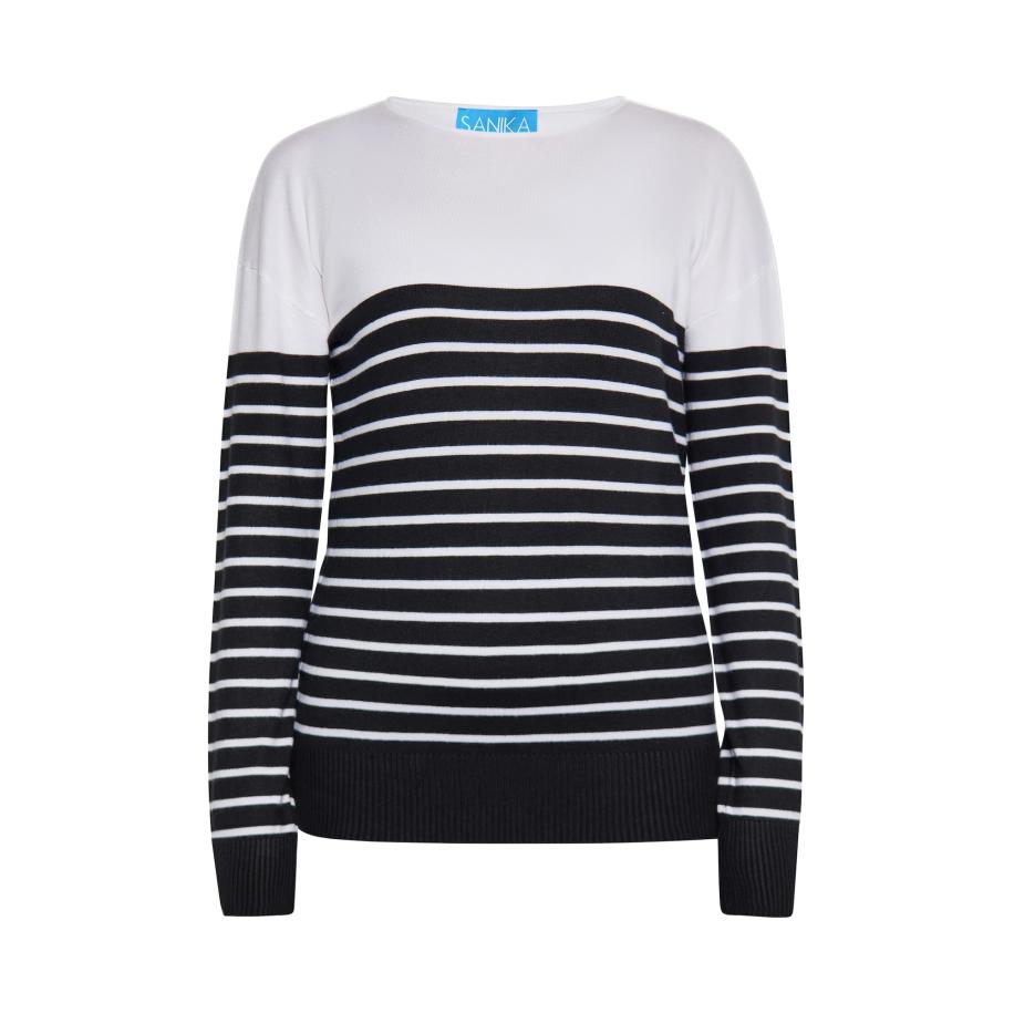 SANIKA SANIKA Trui zwart / wit -