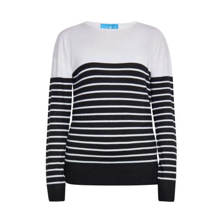 SANIKA SANIKA Trui zwart / wit