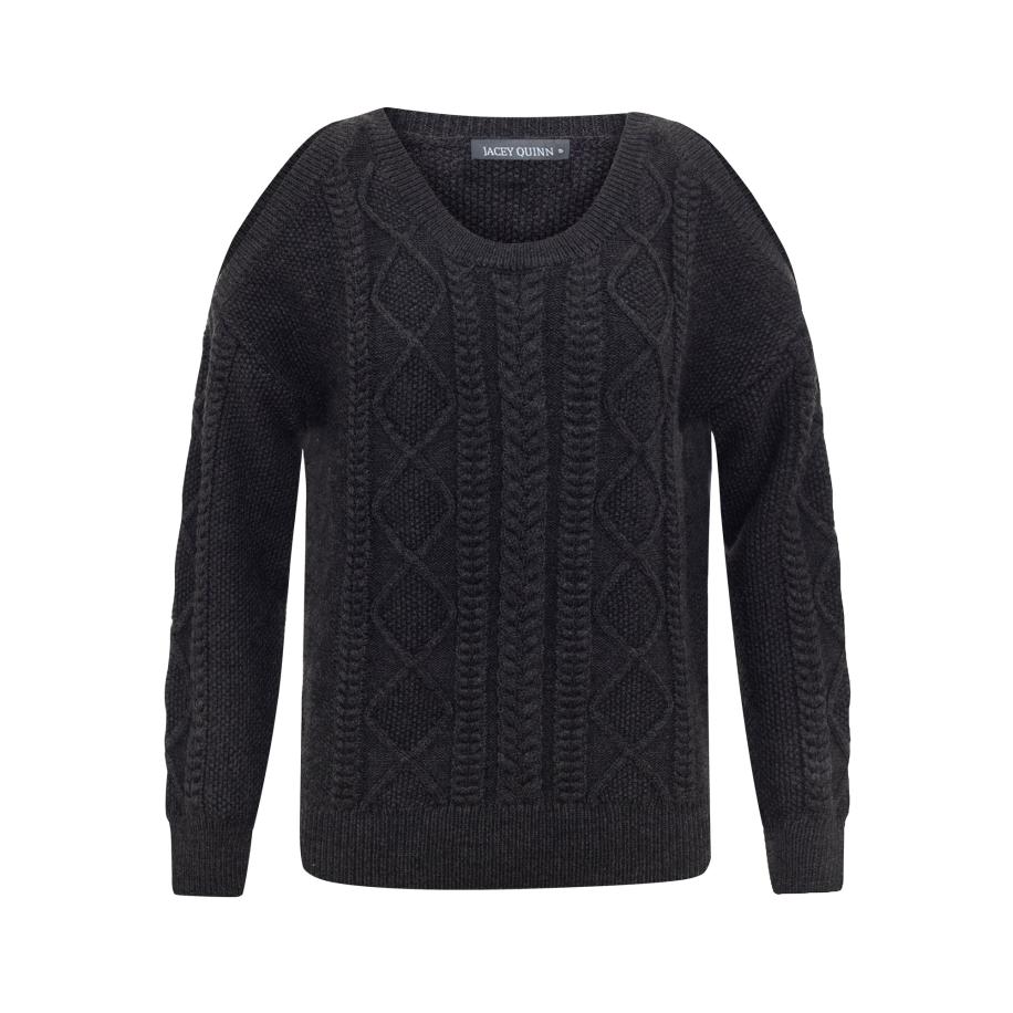 Jacey Quinn Jacey Quinn Trui antraciet / zwart -