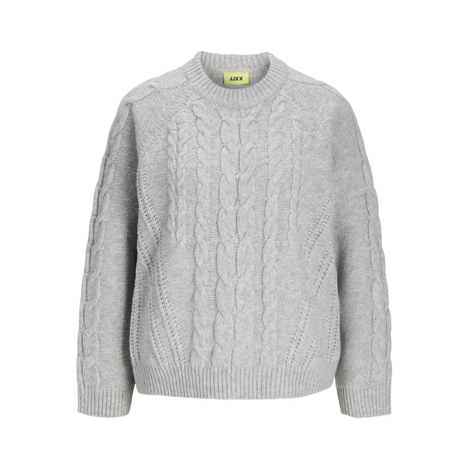 JJXX Trui JXJosie grijs gemêleerd Grijs