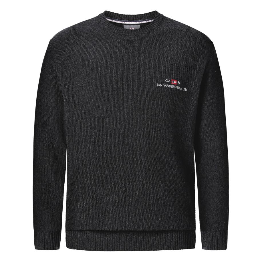 jan vanderstorm Jan Vanderstorm Trui Albrekt donkergrijs -