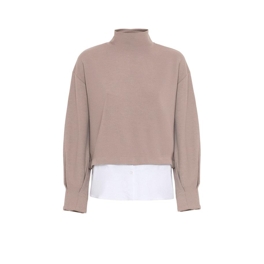 Anou Anou Anou Anou Trui mauve / wit -