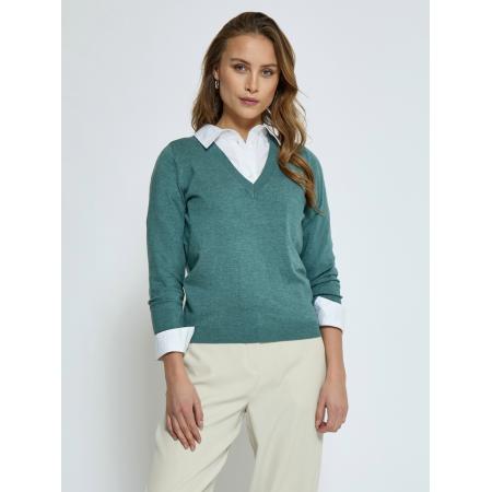 Minus minus Trui Milla groen gemêleerd